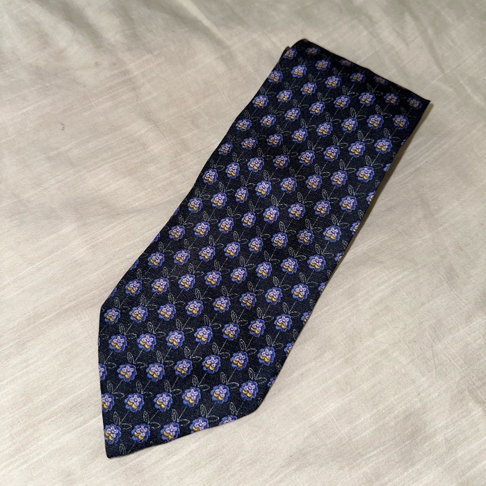 Nicola Ferri Floral Silk Neck Tie